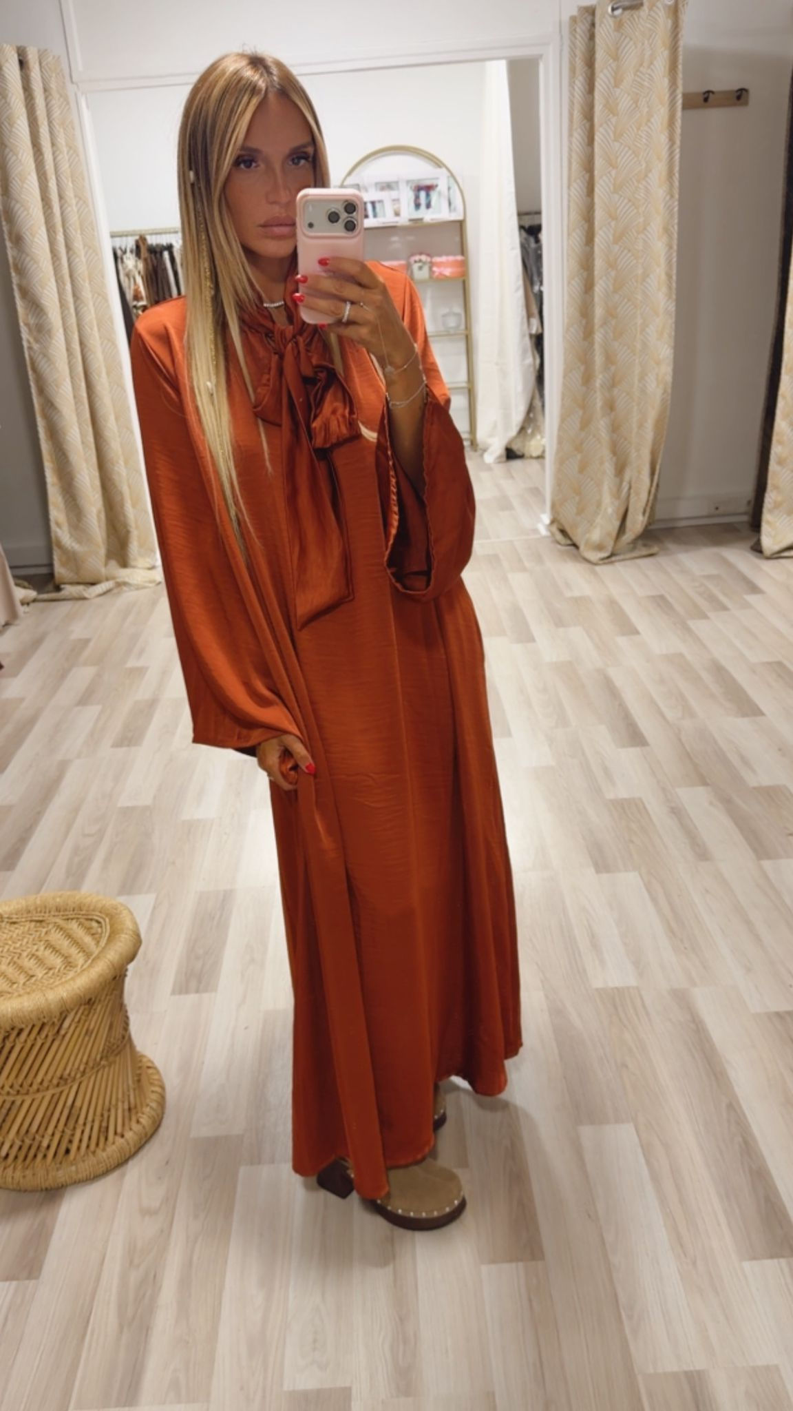 Robe Natacha terracotta