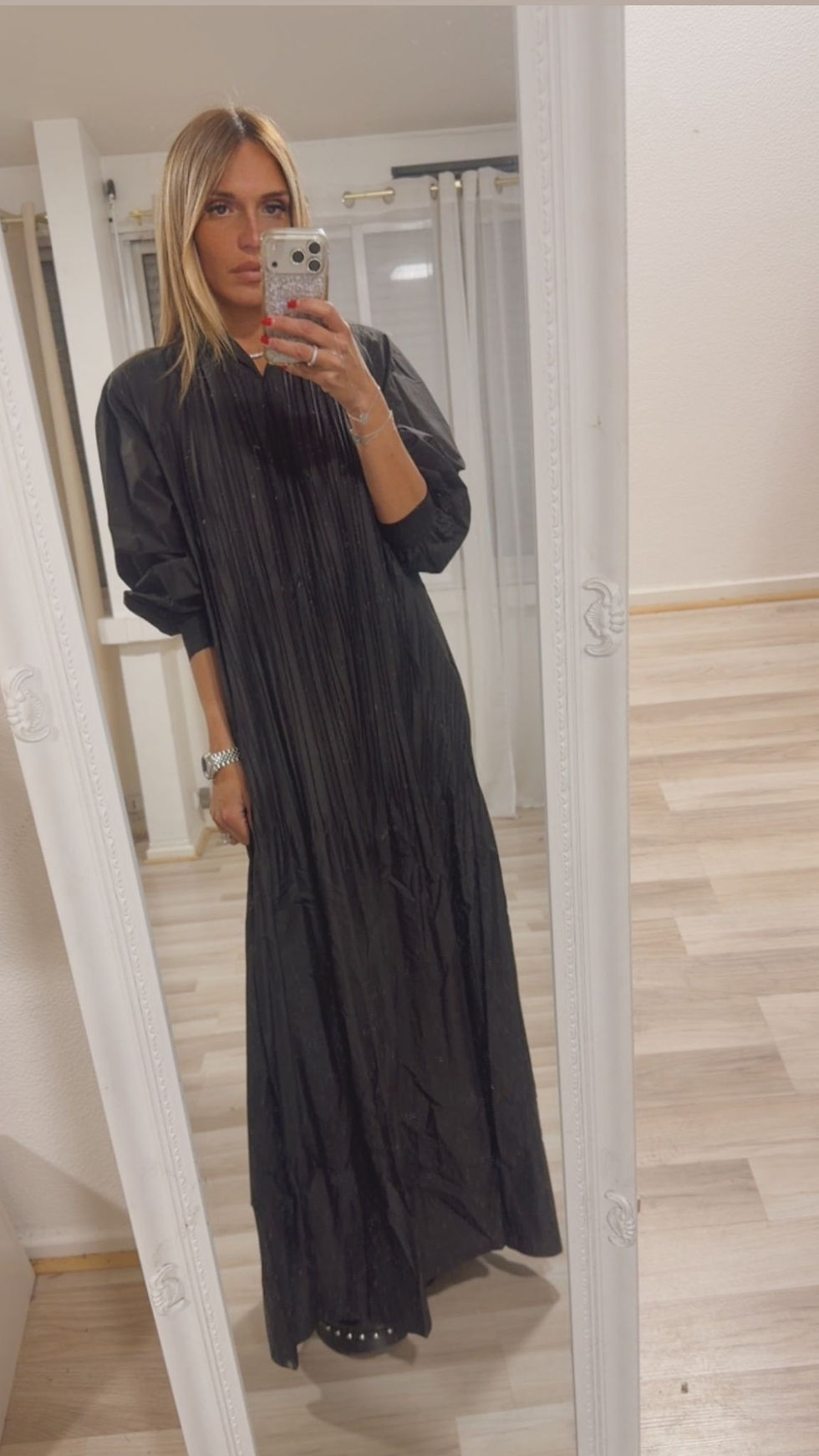 Miniature : Robe plissée noire