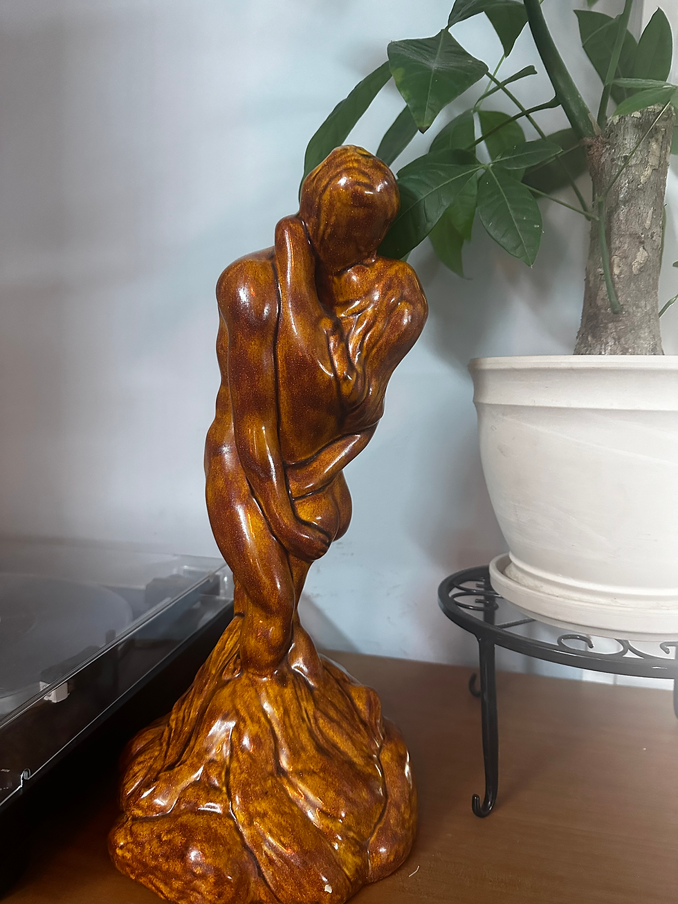 Thumbnail: Twin Flame Ceramic Statue