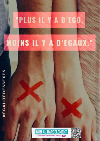 Le Prix Académique pour La Meilleure Affiche Lycée, du Concours « Non au Harcèlement »