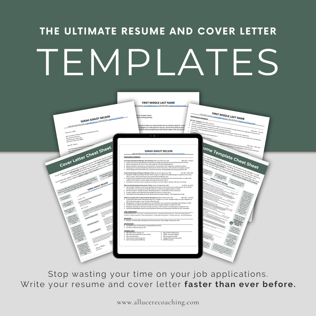 The Ultimate Resume and Cover Letter Templates