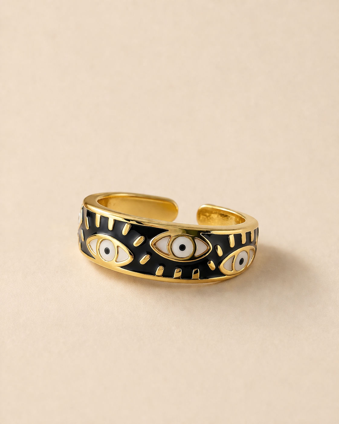 Anillo Ojos Negro