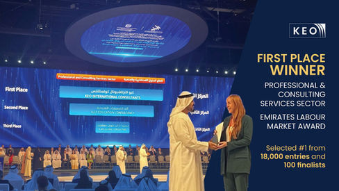 KEO Wins the UAE Labour Market Award 2025 - Professional & Consulting Services Sector