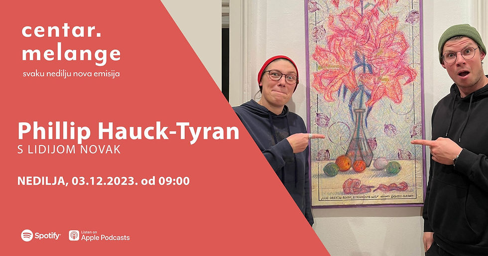 Grafika k 100. epizodi – gost je bio Phillip Hauck-Tyran