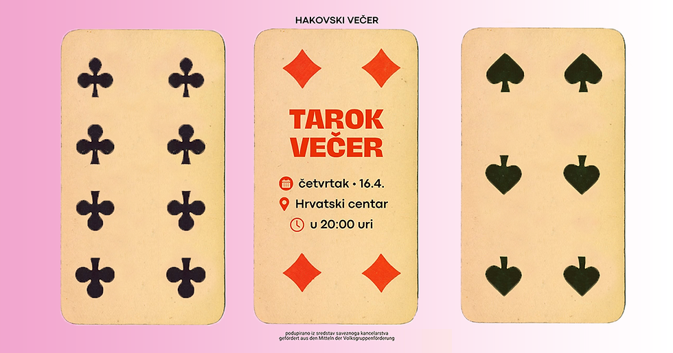 Hakovski večer: Tarok večer ♠️♥️♣️♦️