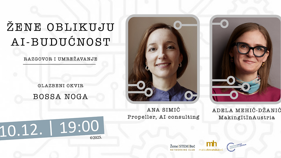 ŽENE | STEM | BEČ: ŽENE OBLIKUJU AI-BUDUĆNOST