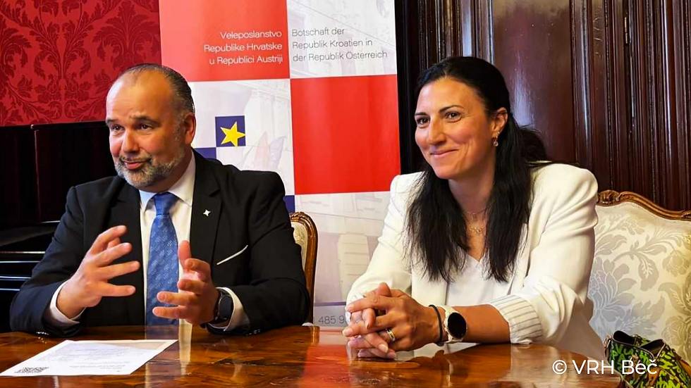 Mirna Jukić i veleposlanik Daniel Glunčić