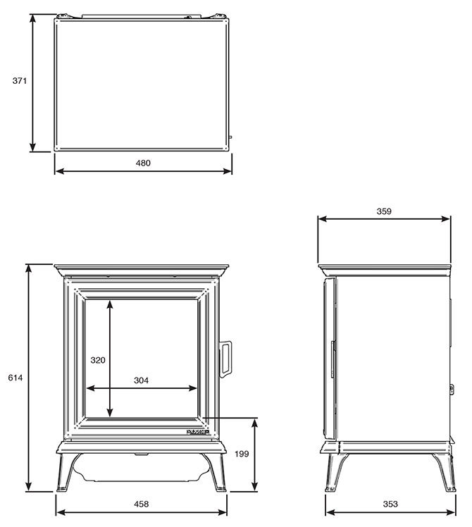 Thumbnail: Stovax Sheraton Electric Stove