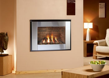 Nu Flame Synergy Perspective Balanced Flue (NG) Steel Trim Gas Fire