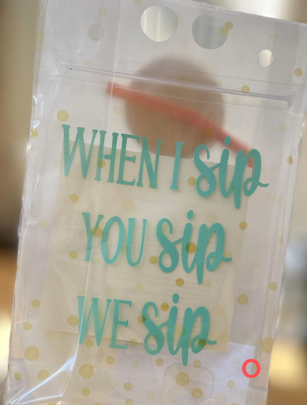 drink pouch - When I sip you sip, we sip