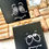Thumbnail: Personalizable "Dazed" Black Tile Coaster Sets, Ceramic Tile Decor