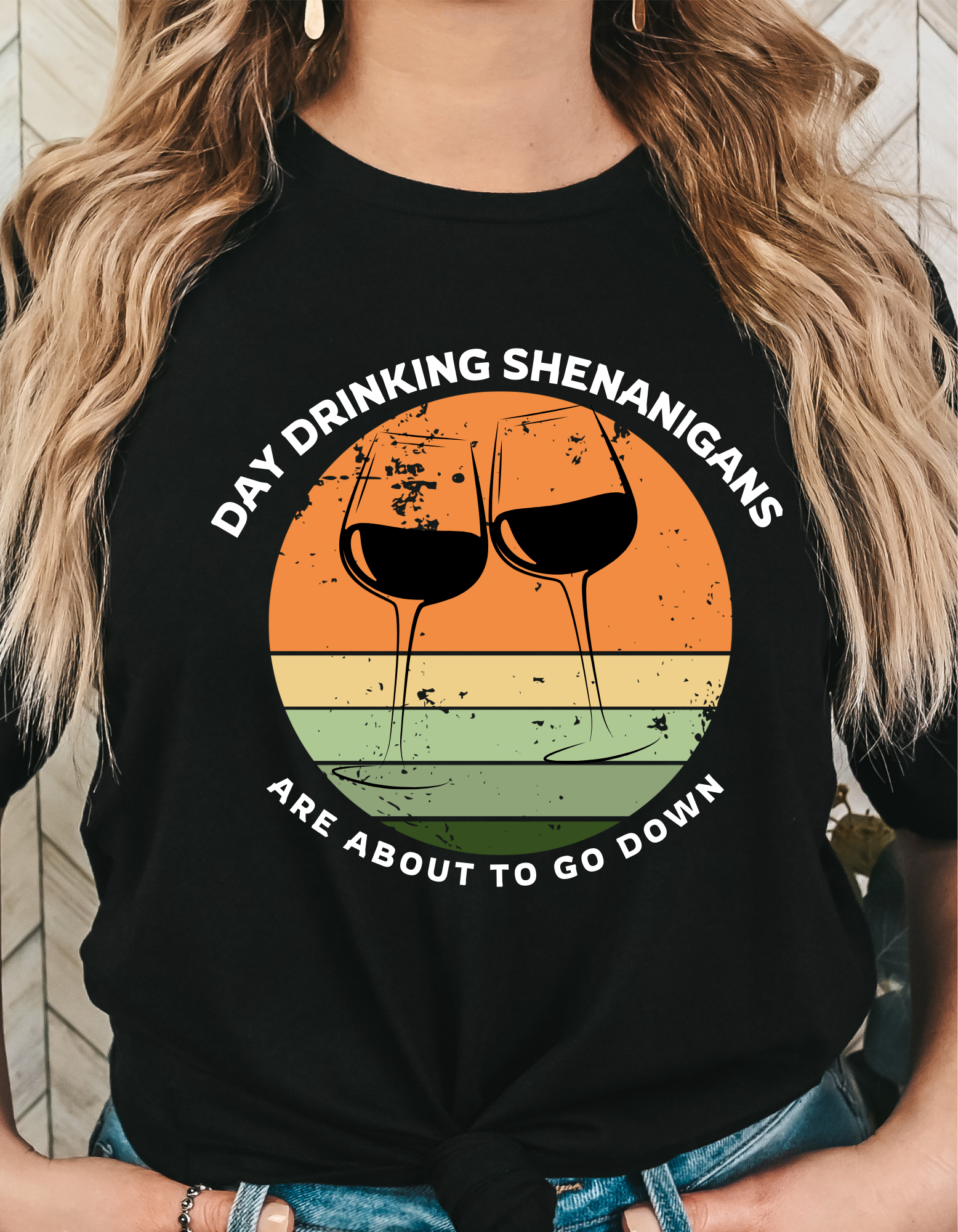 Day Drinking Shenanigans T-shirt, Unisex Wine Tshirt, Cocktail Lover Gift
