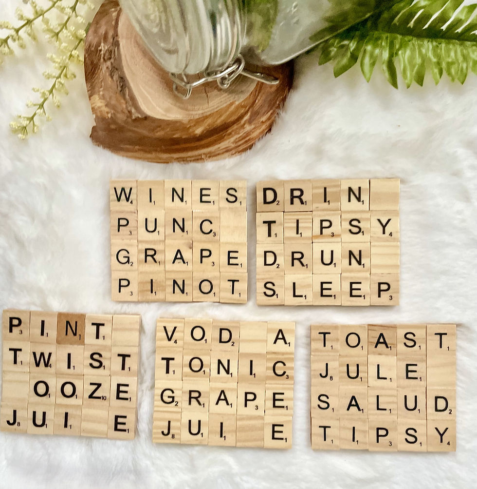Thumbnail: Scrabble Tile Coaster sets