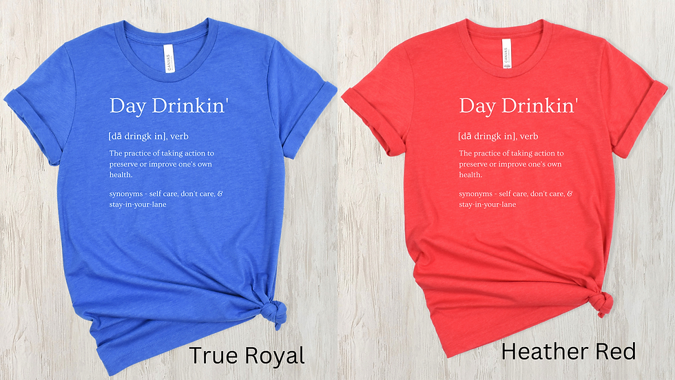 Thumbnail: Day Drinking Lover T-shirt, Cocktail Lover Unisex Tee, Humorous Bar Shirt