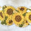 Thumbnail: wood coasters with sunflower decoupage designs - thin (not live edge)