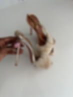 Thumbnail: Goddess Crystal Fur Mule Heels