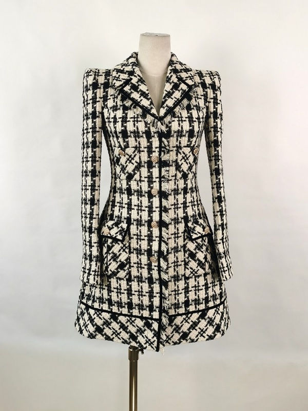 Thumbnail: JANELLE STRUCTURED TWEED COAT DRESS