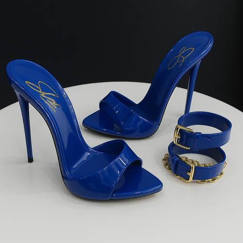 私を覚えています |ブラック ハイ ヒール サンダル | the slm