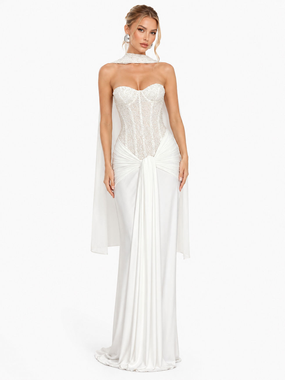Thumbnail: Seraphina Lace Corset Gown