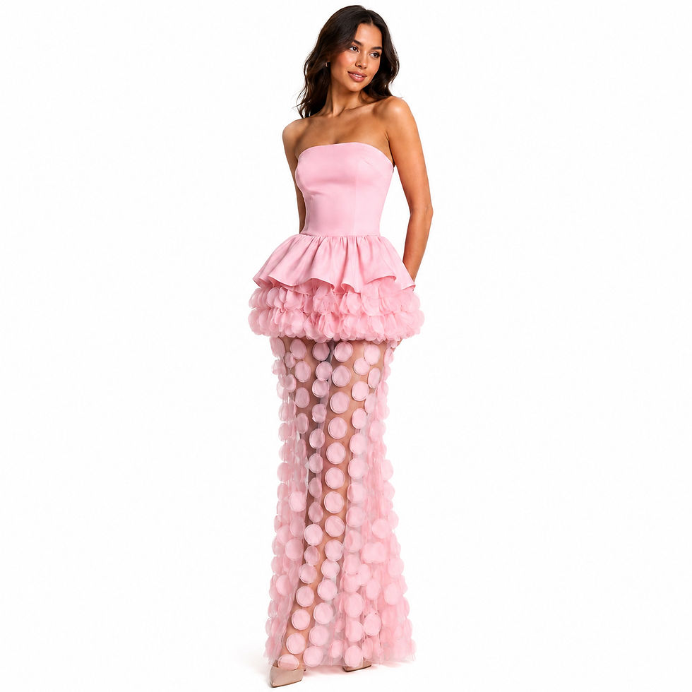 Thumbnail: Celeste Petal Illusion Gown
