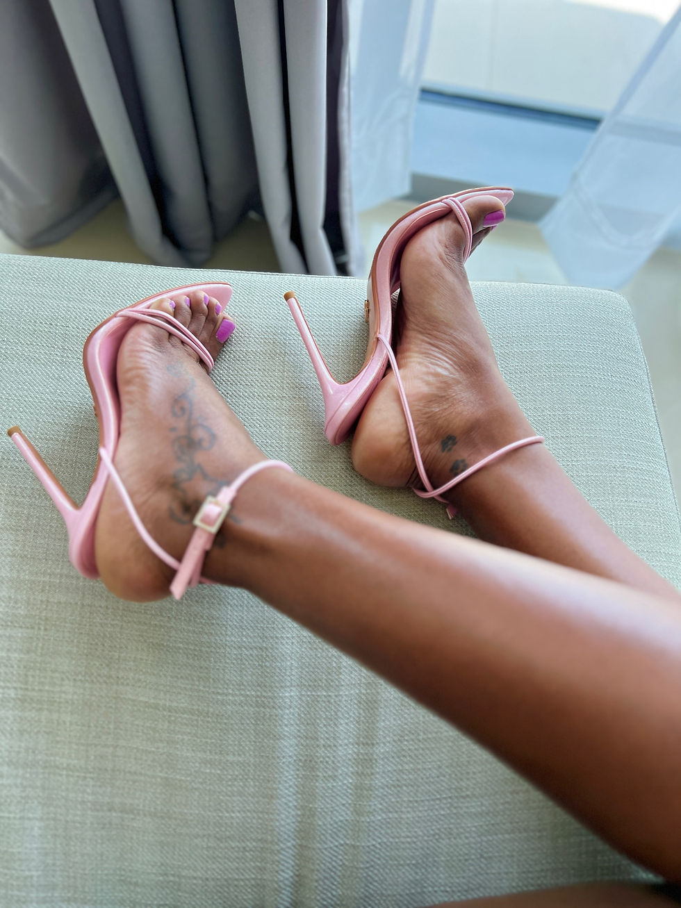 Thumbnail: Blush Bliss: Barely-There Pink Heels