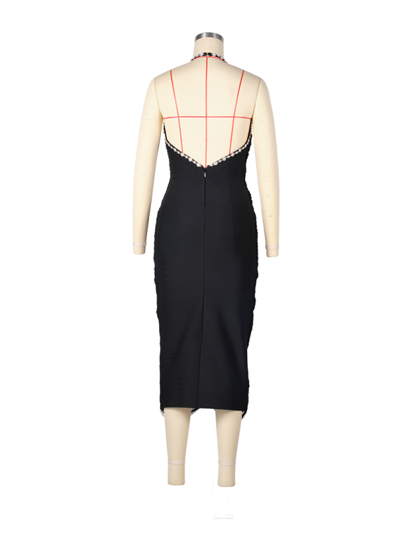 Thumbnail: The Noir Pearl Contour Dress