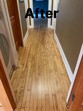 pine hallway finished natural