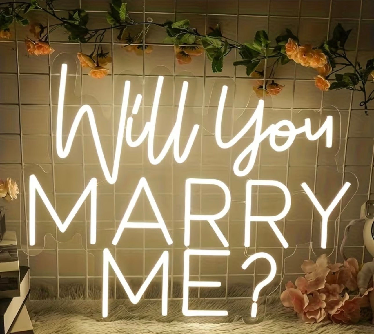 Rental LED Sign: WILL YOU MARRY ME?
