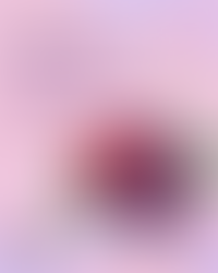 A brain made up of summer berries on a pink background.