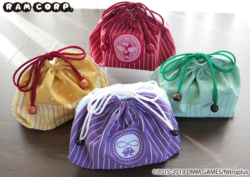 てぬぐいを使用した巾着の作り方