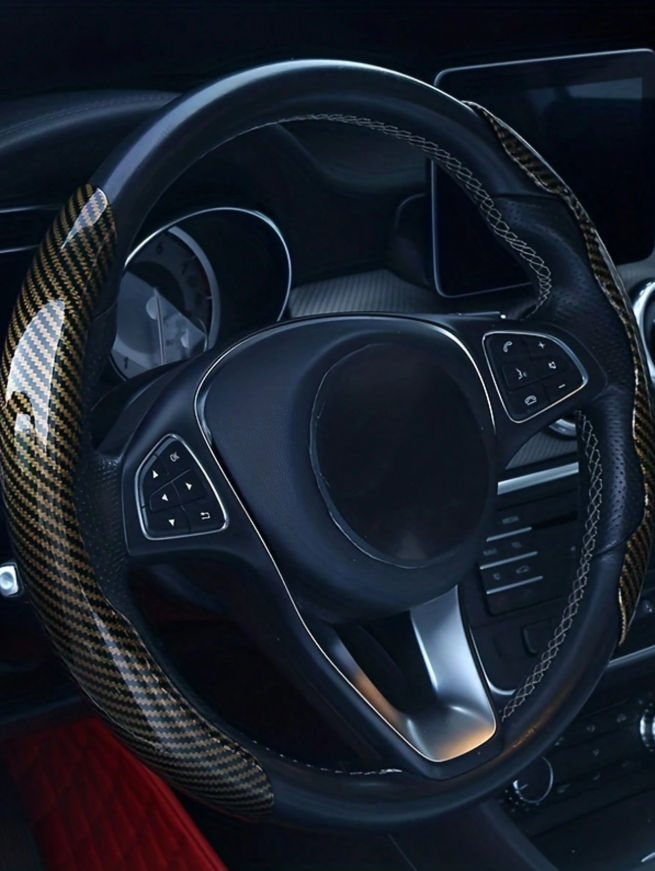 Miniatura: Forro de volante de auto en forma de semicírculo