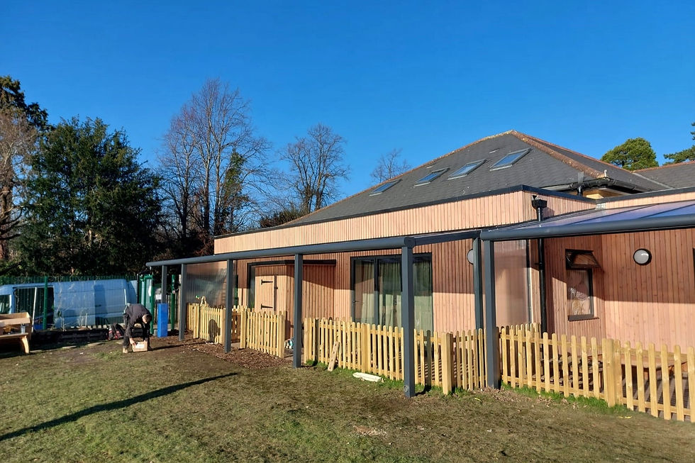 Nursery Entrance Canopy Installation