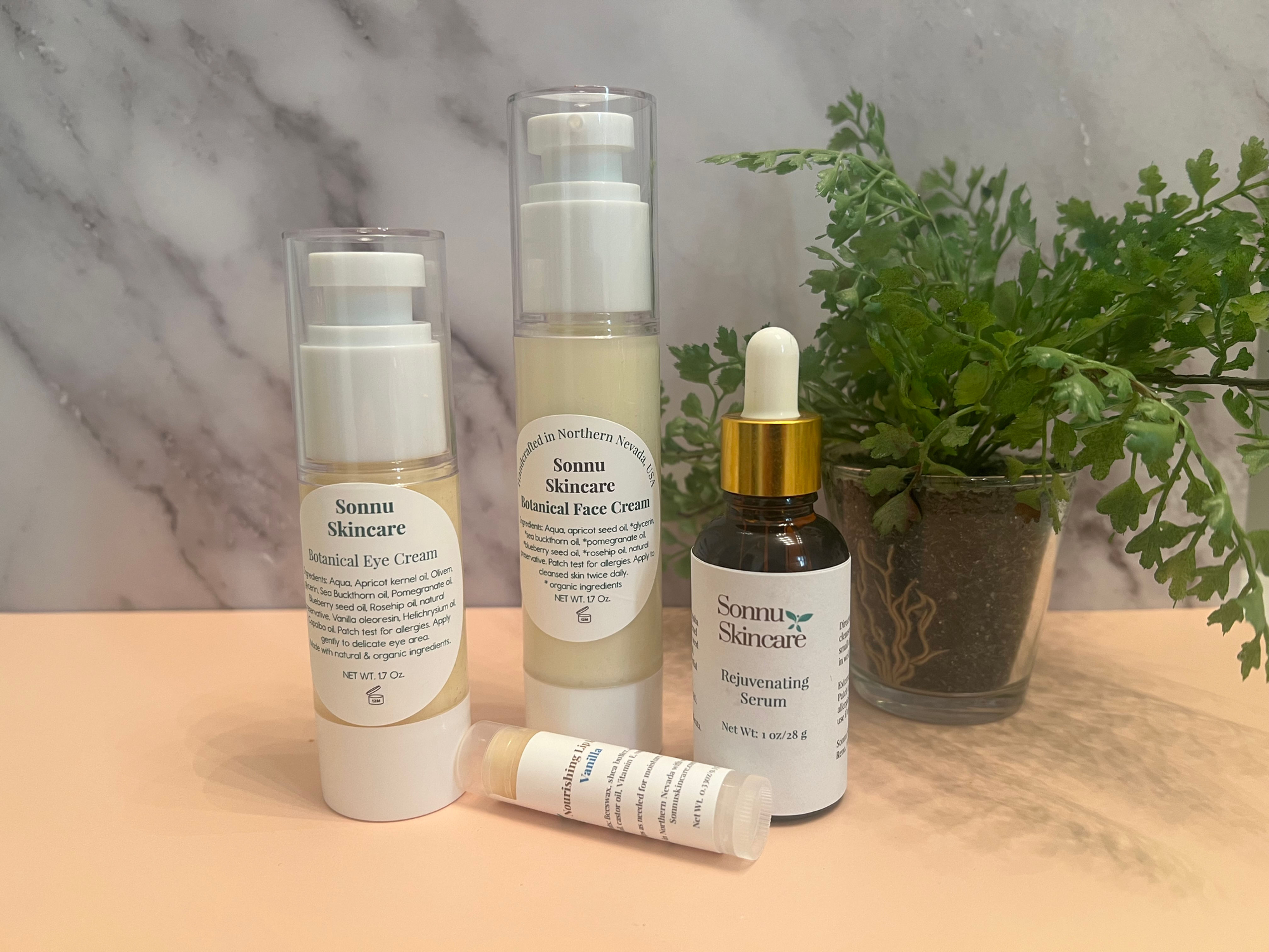 Sonnu Skincare rejuvenating gift bundle products