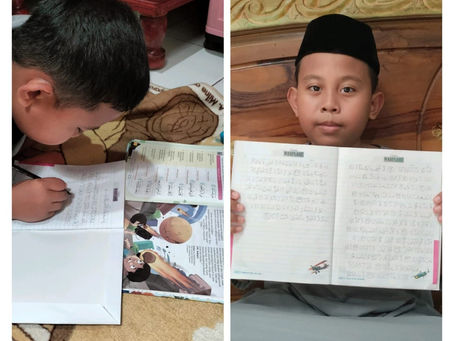 Santri SDIT Ma’arif Menulis Al-Qur’an: Latihan Hafalan dan Keterampilan Aksara Arab di Bulan Ramadan