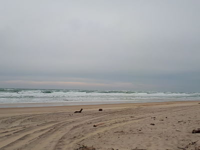 Plage de la Salie Sud-Bassin Arcachon-Les vagues