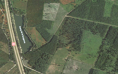 Vue aérienne de Mios, Google map