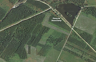 Vue aérienne de Mios, Google map