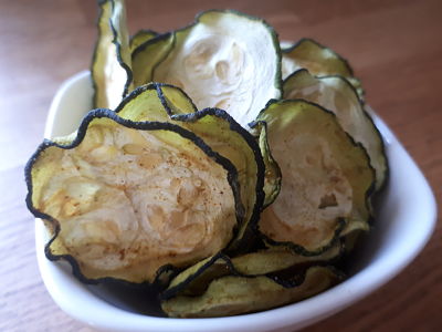 Chips de courgette Chez Pascale et Patrick, un régal !