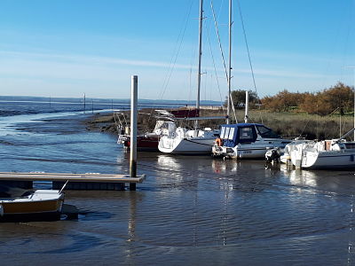L'embouchure du port d'Audenge