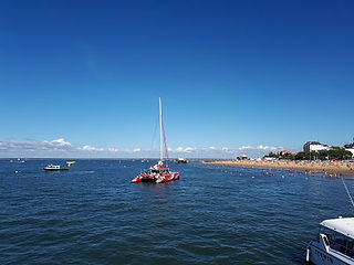 Tio Top One au départ pour une croisière apéritive sur le Bassin d'Arcachon
