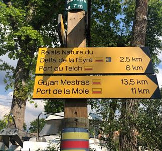 Balade à vélo dans les 3 ports du delta de la Leyre - La signalétique