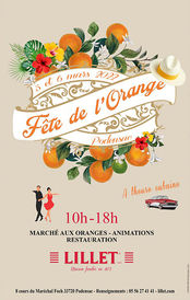 Affiches et programmes de la fête Lillet de l'orange à Podensac