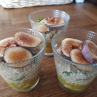 Salade quinoa menthe figue