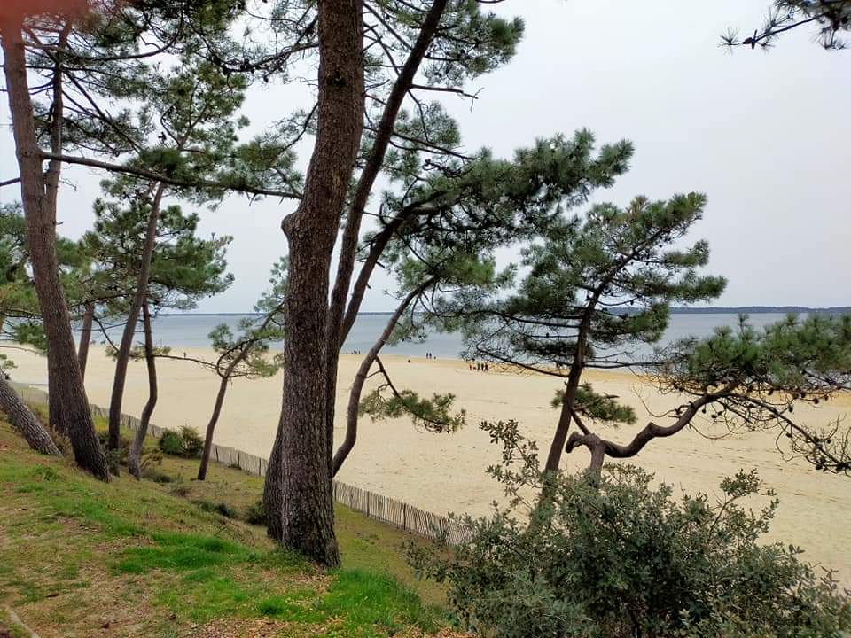 Balade à Arcachon, en ville de Printemps, plage Pereire