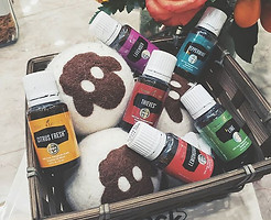 WOOL DRYER BALLS with essential oils at Harbor Tea & Spice