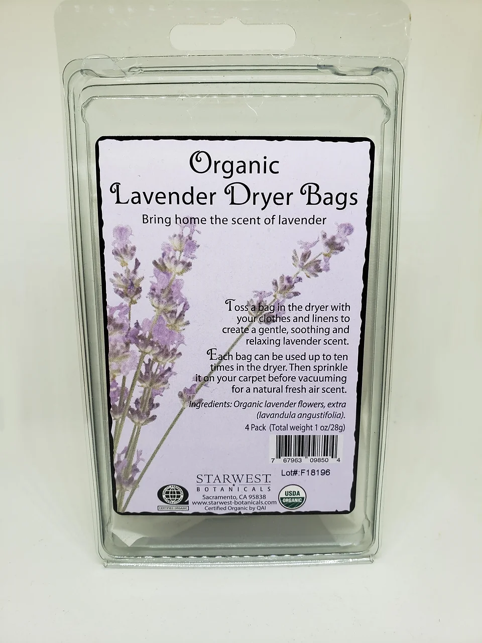 Dryer Bags Organic Lavender Harborteaspice