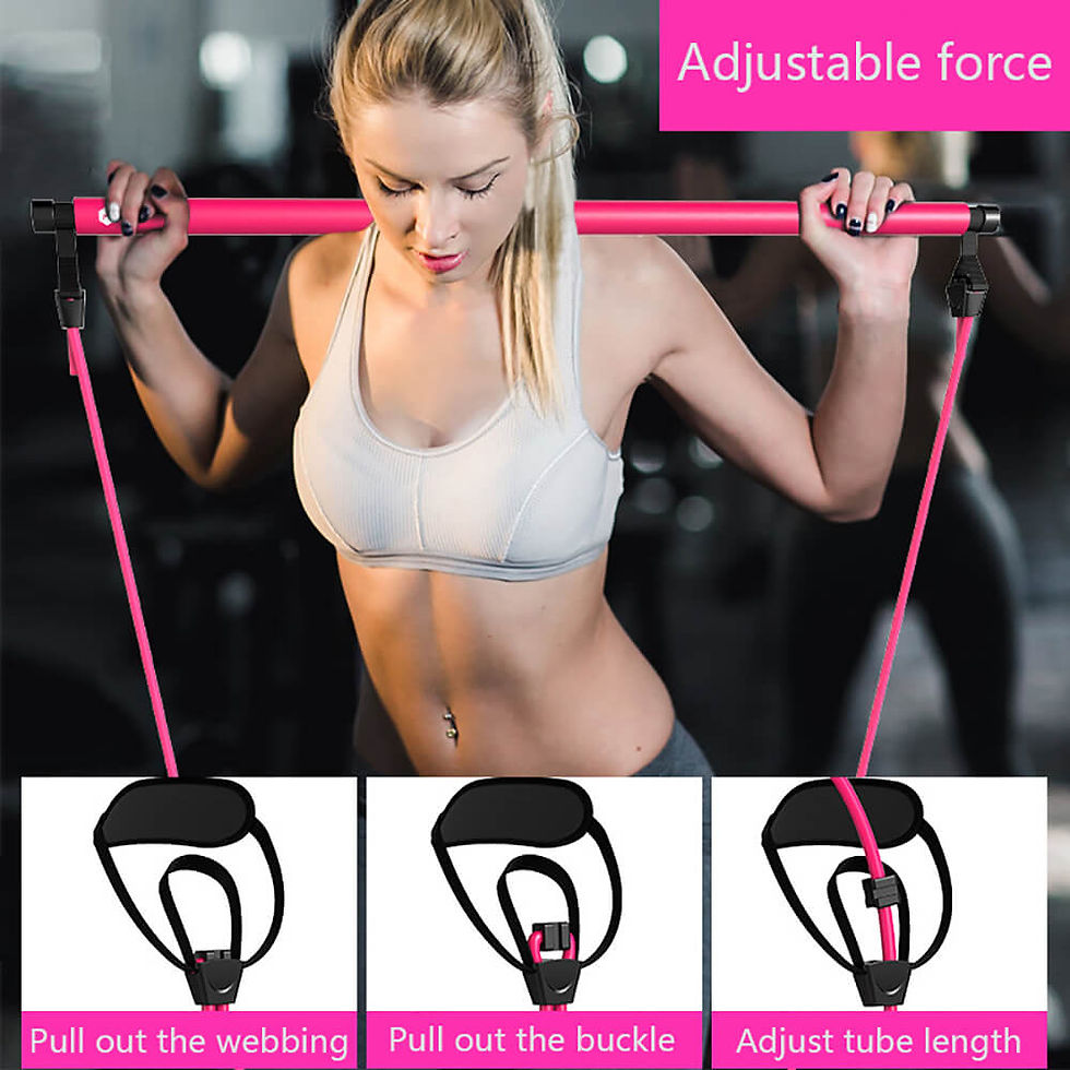 Thumbnail: Women’s Fitness Resistance Bar for Home Workouts