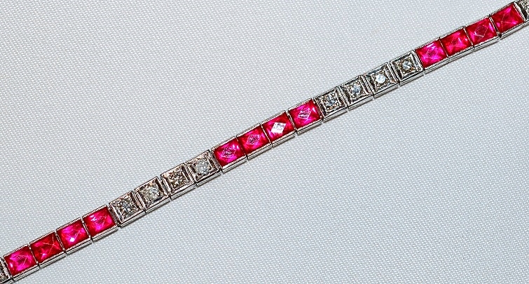 #434 - Ruby & Diamond Bracelet WEB1