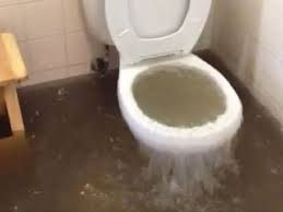 flooded bathroom