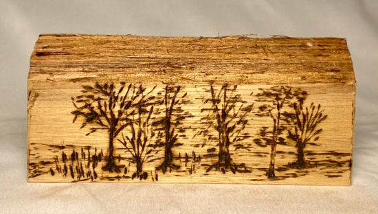 Wood Burned Art 27